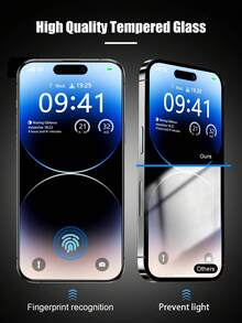 4 件兼容 16e/16/15/14/13/12/11 Pro Max/XR/X/XS Max/7/8 Plus 系列，6.1 英寸磨砂屏幕保护膜，防眩光防刮钢化玻璃膜，全覆盖，光滑灵敏触感，适合作为生日、家人、朋友的礼物，手机屏幕保护膜，手机配件屏幕保护必需品，适用于日常防护、办公室、家庭防水防震防摔防刮 - 無色 - 查看 5