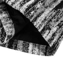 Men's Jacquard Old Money Jacket ,Fall - Black - View 8