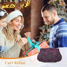 Gtes Women's Handbags, Evening Bags, Beaded Evening Bags Designed For Women, Clutches With Sequin Design, Purses, Wedding Party Clutches For The Wedding Season And Dinner Party Wear - Màu tím - Xem 5