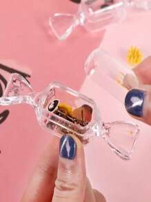 5/10/20pcs Candy Shaped Transparent Storage Box, Mini Portable Gift Packaging Box