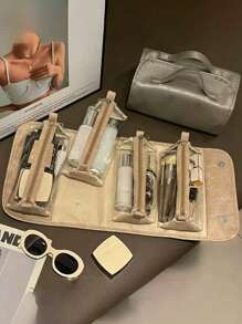 (Customized Text) Toilet And Makeup Large Capacity Portable Makeup Bag Travel Waterproof Four In One Detachable Packaging Storage Bag - Multicolor - View 8