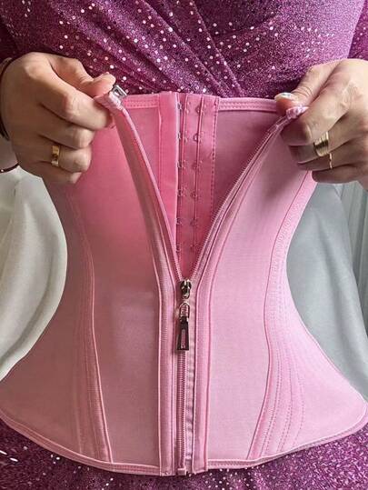 1件装女士健身训练舞蹈瑜伽塑身衣，运动束腰带，收腰带，压缩运动文胸，时尚网眼瘦身腰带