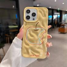 Funda impresa compatible con phone 17, 16, 15 Pro Max, 14, 14 Plus, 13 Pro, 12 Pro y 11 Pro. Detalles exquisitos, estética adorable, materiales de primera calidad, textura suave con diseño de meteorito. Ideal para uso diario. - Amarillo - Ver 1