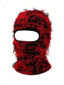 1pc Unisex Warm Street Fashion Funny Balaclava Knit Hat, Autumn/Winter Couples Cold-Proof Ski Mask Cap, Suitable For Cosplay, Halloween Party Winter Women