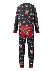 Spread Christmas Cheer With Our Hilarious Family  Collection - Perfect For Matching Fun - Black - View 2
