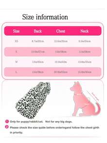 Plush Pet Pajamas, Flannel Sleepwear, Cotton Clothes Suitable For Cats And Dogs