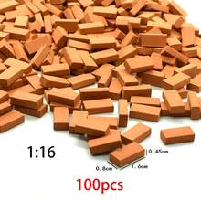 100/200 1:16 1:35 Model Bricks, Mini Bricks DIY Mini Building, House Building, Adult Building Model - Multicolor - View 5