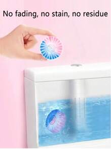 2-In-1 Rose Scented Automatic Toilet Cleaner Blocks, Bathroom Toilet Odor Eliminator, Toilet Cleaning Agent. Place The Product In The Toilet, Soak For 20 Minutes, Then Use With A Toilet Brush For 12-Hour Freshness.