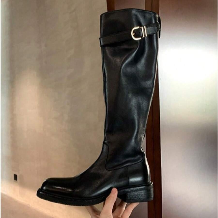 Women Over-The-Knee Boots - Black (wider Barrel) In Stock - View 1