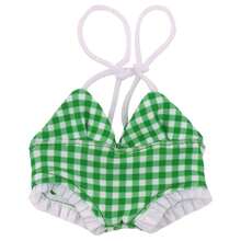 [Clothing Only] 17cm Fabric For Bikini, Doll Clothes, Summer Polka Dot Swimwear, Green Laabubu Doll Dress - Multicolor - View 13