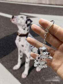 1 pièce/5 pièces Boîte de rangement et de stockage pour poils de chat et de chien de compagnie très attrayante et transparente, pendentif commémoratif, porte-clés, cadeau commémoratif, chat orange, chat Sanhua, Teddy, Bomei, Chaigou, Bixiong, Samoye, Golden Hair, Corgi, West Highland, stockage de poils de chien tacheté - Transparent - Voir 7