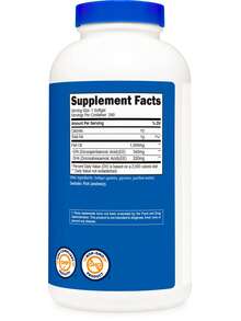 Nutricost Fish Oil Omega 3 Softgels With EPA & DHA (1000mg Of Fish Oil, 560mg Of Omega-3), 240 Softgels, Non-GMO, Gluten Free. | Fish Oil Supplement, Omega-3, EPA, DHA, Non-GMO, Gluten Free, Premium Quality, Vitamins Supplements - Khác - Xem 5
