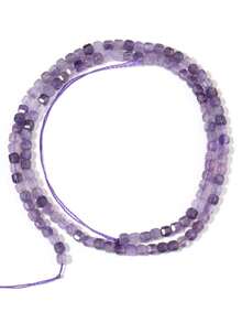 3*3mm Piedras preciosas naturales con forma de cubos de azúcar, cristales curativos sueltos, rocas con agujero perforado para hacer pulseras, joyería y manualidades