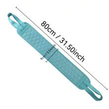 沐浴用去角質背部清潔毛巾,可翻轉帶手柄的背部擦洗毛巾,身體去角質沐浴工具,深度清潔身體,男女適用的護膚產品,浴室家居裝飾,旅行配件,婚禮、派對、生日等各種節日禮物,適用於男人、媽媽、爸爸、朋友、年輕人,是一件有趣的禮物 - 墨綠色 - 查看 4