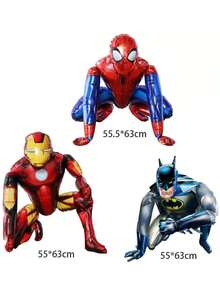 3D Foil Balloon, Vibrant Colors, Ideal Party Decoration For Birthdays, Weddings And Holidays - Adds Superhero Flair To Thanksgiving, Christmas, Perfect Gift For Valentine's Day And New Year