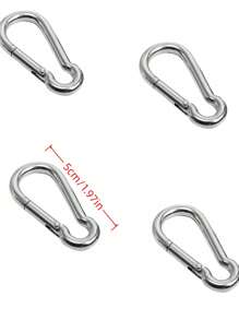 304 Stainless Steel Spring Buckle/Buckle,Pet Leash Accessories, Suitable For Courtyard, Outdoor Activities And Camping. It Is Made Of Corrosion-Resistant 304 Stainless Steel And Allows One-Handed Quick Opening.