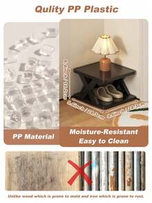 9/6 层窄鞋架，全新升级款鞋架小型垂直鞋架，节省空间的 DIY 独立式鞋子收纳架，适用于入口、衣柜、走廊，易于组装且结构稳定，黑白