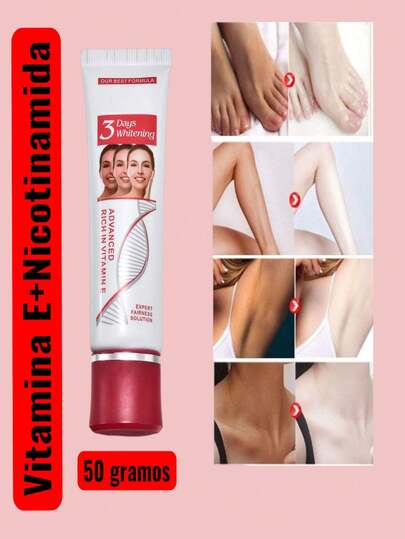 Crema Aclarante Blanqueadora Corporal y Facial en 3 Dias