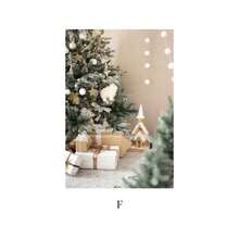 1PC Frameless Christmas Landscape Canvas Posters: Artistic Christmas Scenes, Christmas Gifts, Pine Trees, Reindeer, Winter Murals, Nordic Living Room, Bedroom, Dormitory Decoration Posters