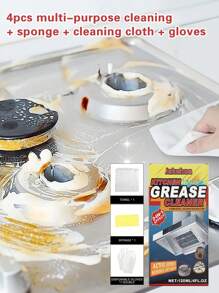 jakehoe 4/2/1pcs厨房油污清洗剂，清洁家用重油污清洁剂，适用于厨房、炉灶、浴室、水龙头、墙角、厨具，去污泡沫清洁剂，送家人、朋友、礼物（新旧款随机发送）