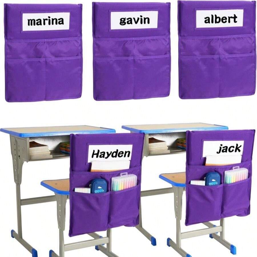 Chair Pockets Chair Back Organizer NeatSeat Classroom Chair Organizer Oversized Name