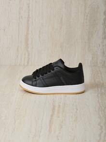 Tenis casuales, tenis urbanos, tenis de moda, tenis básicos, zapatillas urbanas, tenis con suela de goma, tenis clásicos , sneakers básicos, calzado urbano, zapatillas sport casual - Negro - Ver 3