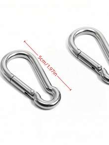 304 Stainless Steel Spring Buckle/Buckle,Pet Leash Accessories, Suitable For Courtyard, Outdoor Activities And Camping. It Is Made Of Corrosion-Resistant 304 Stainless Steel And Allows One-Handed Quick Opening.
