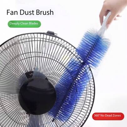 3 Pc Long Flexible Bristles Fan Cleaning Brush - Multifunctional Dust Brush For ACs, Blinds, Window Grooves - Durable Plastic Manual Household Cleaning Tool