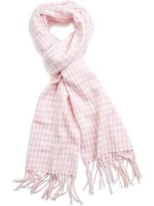 Soft Luxurious Classic Cashmere Feel Winter Scarf With Box, Cozy Warm Scarf - 粉紅色千鳥格禮物 - 查看 4