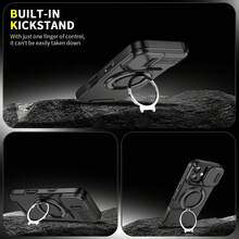 360° 旋转防摔手机壳支架适用于 11/12/13/14/15/16 Pro Max、Galaxy S22/23/24+ UA04/A05/A14/A15/A24/A25/A34/A54S 系列、Moto、Pixel、Redmi 防水防震防刮