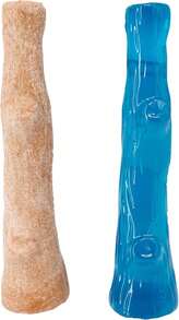 Boutique Pet Toys Outward Hound Dogwood Wood Durable Dog Chew Toys, Real Wood & Calming Hemp, 2-Pack, Medium - Chó con Dogwood (Gói 2 con) - Xem 1