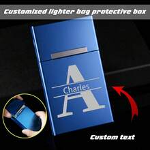 Personalizowane etui na zapalniczkę, etui na papierosy, niestandardowy nadruk obrazu, bardzo długie, cienkie etui na papierosy, 20 paczek supercienkich, aluminiowych etui na papierosy z klapką, prezent dla chłopaka, drużby, ojca, torba do pakowania prezentów