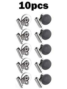 Set de 10 pinzas magnéticas de uso pesado, para pizarras blancas, gabinetes, cocina, oficina, accesorios de decoración del hogar, resistentes y prácticas - Multicolor - Ver 7