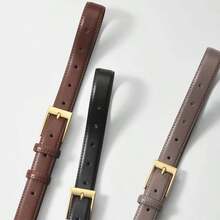 1 件女士优雅时尚百搭腰带，适合装饰牛仔裤、休闲裤、西装裤、连衣裙，适合日常穿着 - 棕色 - 查看 5