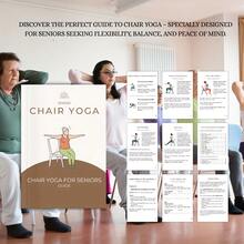 Yoga en silla para personas mayores: talla grande de 60 posturas de yoga sentadas para mejorar la movilidad, aliviar el dolor y aumentar la flexibilidad - Estiramientos suaves, ejercicios de equilibrio con guía, guía de yoga en silla para personas mayores, guía de actividades para personas mayores, diseño ergonómico, apoyo para la postura
