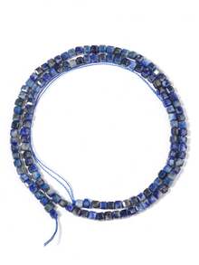 3*3mm Piedras preciosas naturales con forma de cubos de azúcar, cristales curativos sueltos, rocas con agujero perforado para hacer pulseras, joyería y manualidades