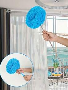 长柄超细纤维除尘掸 - 防尘、可重复使用、机洗、易于清洁 - 可拆卸刷头，方便清洁，是房车和家庭的理想之选 - 彩色 - 查看 2