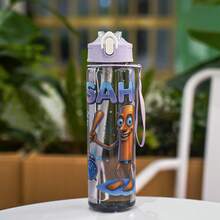 1 个 750ml/26oz 山海经主题透明吸管水瓶，4 种图案可选，配有方便携带的提手带，防漏设计，轻巧耐用，适合露营、跑步、骑自行车、徒步旅行、日常使用、节日和生日礼物 - 彩色 - 查看 11