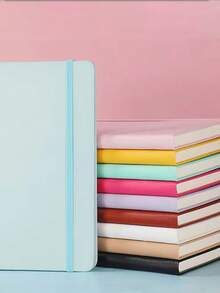 1件优质A5耐用笔记本多色200张道林纸线装记事本创意领带小清新女生文艺青春日记办公会议记录必备本子手账本商务绑带PU笔记本学生文具