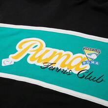Puma Sudadera con capucha deportiva casual de punto con cordón, unisex