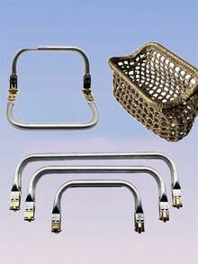 Accessori per borsetta con telaio pieghevole, componenti fai-da-te, parti sostituibili, accessori per borse riutilizzabili, ricambi per borse a mano, il miglior partner per accessori per borse, borse da sera, borsette quadrate, borse a mano e portafogli piccoli, fermaglio per bocca di borsa intrecciata, fermagli per borse dorate come regalo per le donne, accessori fai-da-te per regali della Festa della Mamma, regali di Natale, regali di Ognissanti