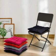 Bộ 1/4 chiếc đệm ghế bằng polyester kiểu dáng giản dị, có thể giặt máy, thiết kế dệt kim bền chắc, hỗ trợ thoải mái, phù hợp với ghế sân vườn, ghế ăn và ghế văn phòng, sử dụng đa năng, kích thước 40x40x5cm, có thể dùng làm đệm ghế phòng khách, đệm ghế, đệm ghế chơi game. - Nhiều màu - Xem 12