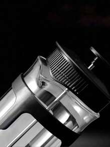 北欧风法压咖啡壶，法压壶，法压咖啡机，不锈钢滤网，小容量单人家用咖啡工具，耐热防爆，多功能茶具 - 节日庆典。咖啡和茶爱好者的理想礼物 - 黑色 - 查看 7