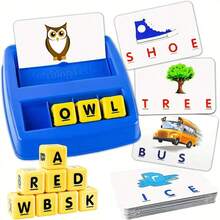 Children's English Word Matching Learning Flash Cards, Early Education Teaching Tool, Tabletop Game For Parent-Child Interaction, Holiday & Birthday Gift - Reading & Spelling Learning Toy, Flashcards, Preschool Tool Set For Boys & Girls, Match Visual Words, Ideal Birthday Present - Multicolor - View 2