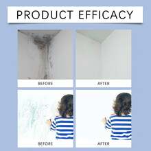 Jue-Fish Wall Paint Spray Covering Stains Wall Peeling Interior Renovation Direct Spray Painting Harmless White Paint No Color Difference Home Improvement 60ml