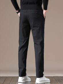 GRDR Men's Solid Color Pocket Casual Commuter Tapered Pants - Black - View 6