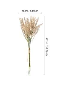 6/18 pièces Plantes artificielles, fleurs en paille de blé, tiges de fleurs en paille de blé, fleurs en paille de blé, fleurs d'herbe en plastique pour la décoration de la maison, plantes artificielles DIY pour la décoration d'automne et de Thanksgiving, bouquet de plantes vertes pour la décoration de Noël, herbe en plastique pour la décoration de Noël, branches de feuilles d'automne en bois simulé rembourrées, feuilles de lavande simulées, épis de blé simulés