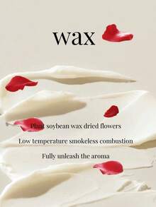 6 Gift Boxes Containing Large Bean Wax Dried Flower Scented Candles, Wedding Souvenirs, Birthday Gifts, Fragrant Floral Scented Candles