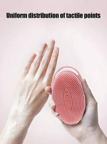 1 件 2 件升级版 2 合 1 沐浴和洗发身体刷，硅胶去角质身体磨砂膏，用于淋浴，优质硅胶丝瓜络，头部磨砂膏，头皮按摩器，易于清洁健康硅胶，柔软不伤皮肤，刷毛 Q 弹性细腻，足够坚韧，坚固