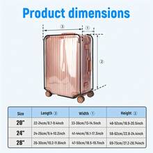 1 件或 3 件高强度优质 PVC 行李箱套，多种选择，透明设计，带可伸缩手柄盖 - 防刮旅行箱套，适合大多数尺寸，防尘防震，边缘加固 | 旅行爱好者的理想选择